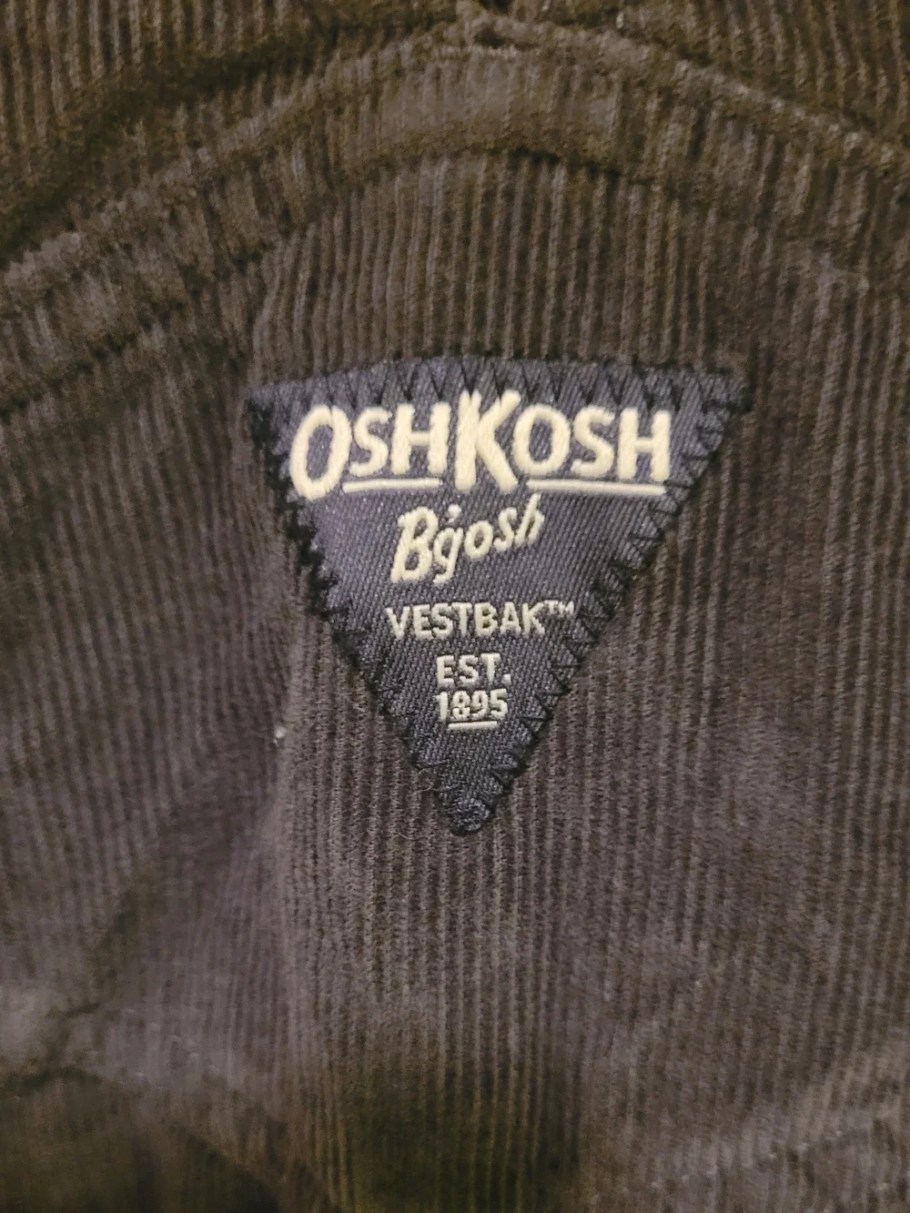 OshKosh B'gosh Brown Corduroy Overalls 5T